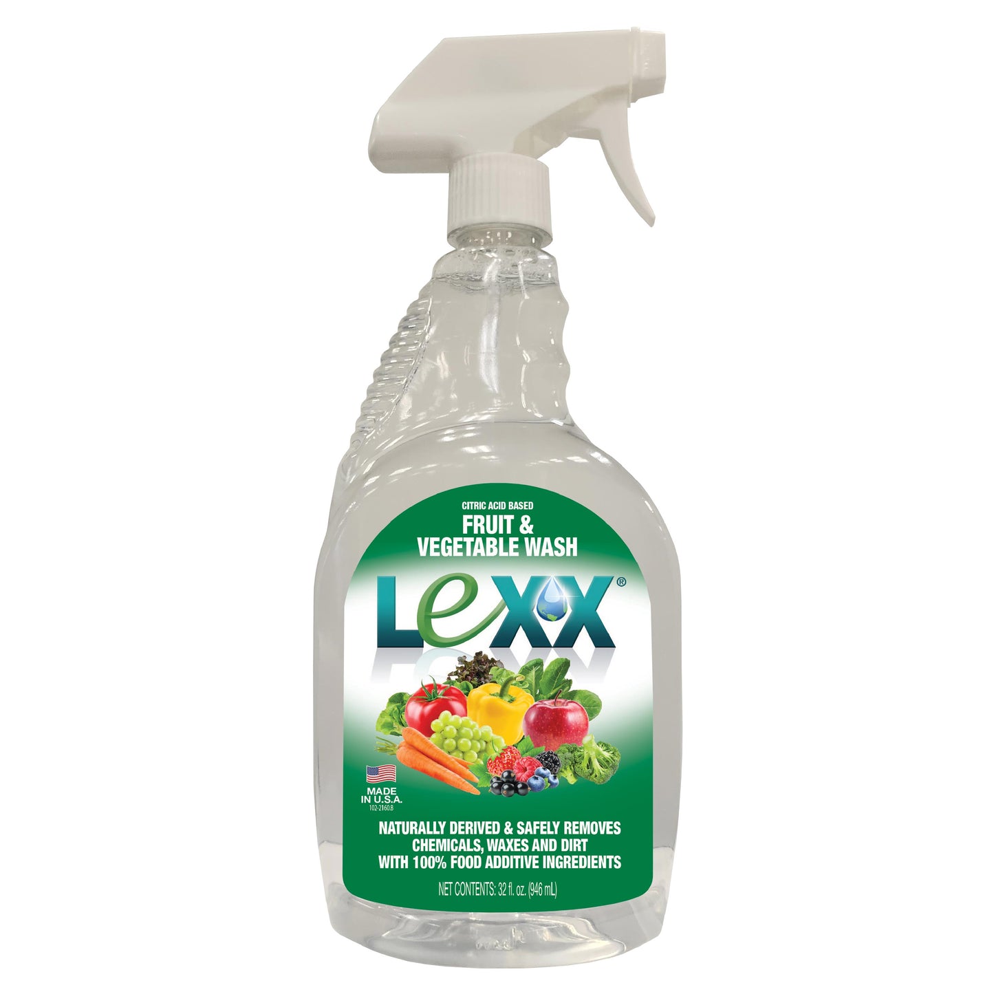 LEXX Fruit & Vegetable Wash Ready-to-Use (RTU) Solution (Case of 4)