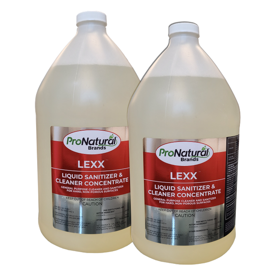 LEXX Liquid Sanitizer and Cleaner Concentrate (Case of 2)